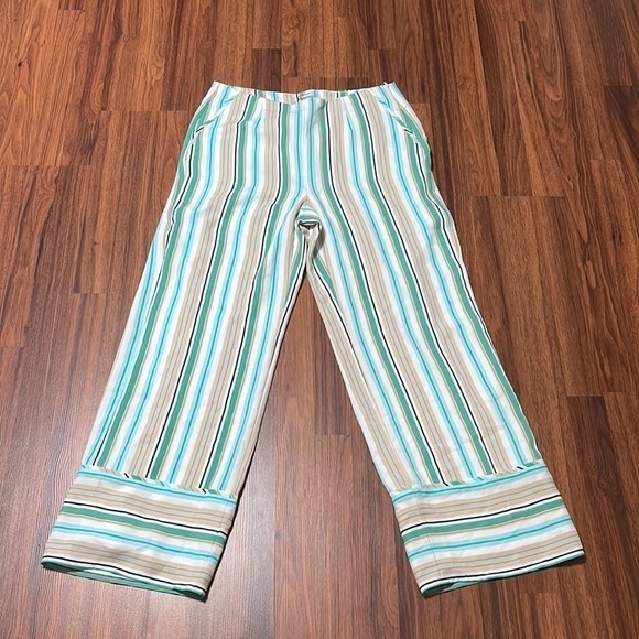 NWT Chico’s wide leg striped pants size 1.5 (10) - Picture 1 of 6
